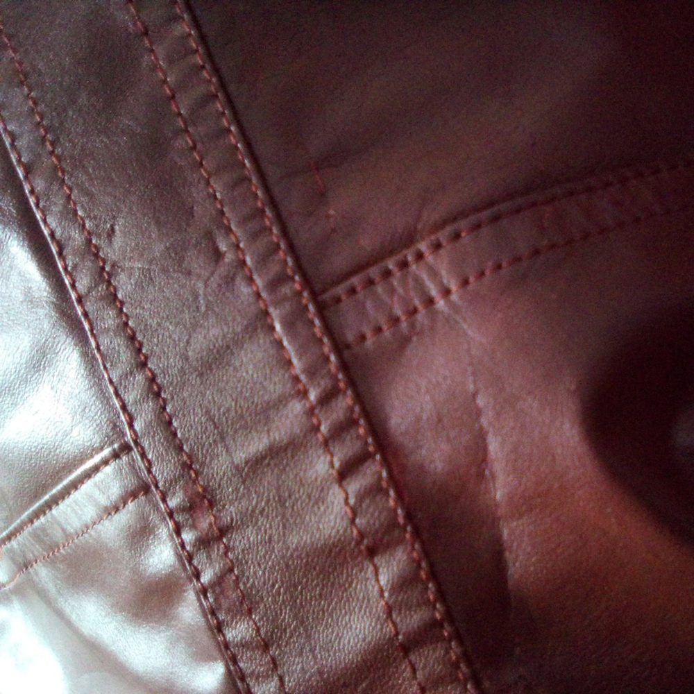 VINTAGE 1970 VANESSA GENUINE LEATHER COAT SIZE 13/14 BUT RUN LIKE 9/10 I - Picture 10 of 13